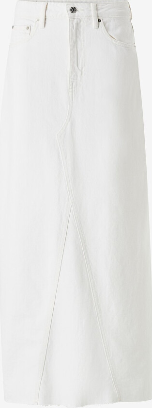 Denim skjørt Vintage Long Denim Skirt - Hvit