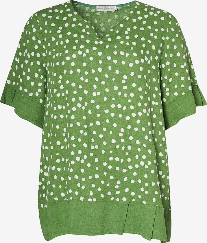 Topp i lin pnHadil Blouse - Grønn