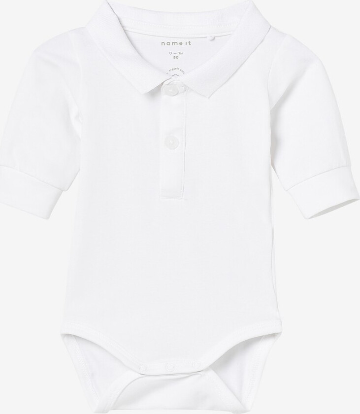 Bodysuit nbmHolger LS Polo Body - Hvit