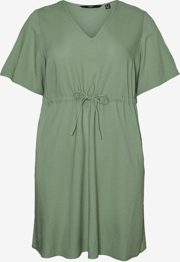 Kjole vmcMymilo 2/4 Short Dress Wvn - Grønn