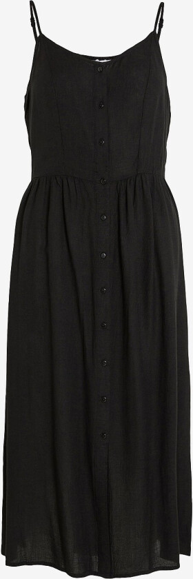 Kjole viPricil Strap Button Dress - Svart