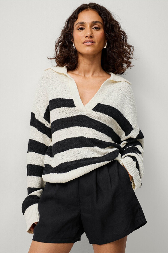 Genser Knitted Sweater - Blå
