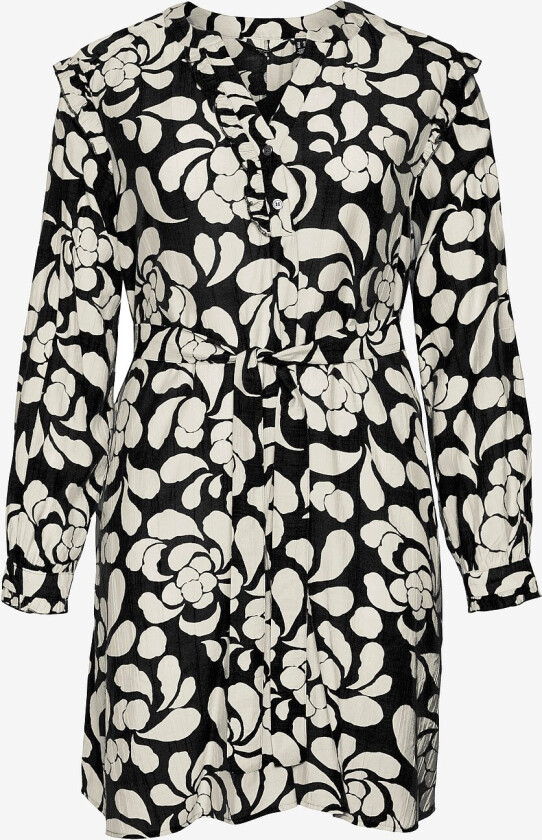 Kjole vmcGaja FI LS Short Dress Wvn Cur - Svart