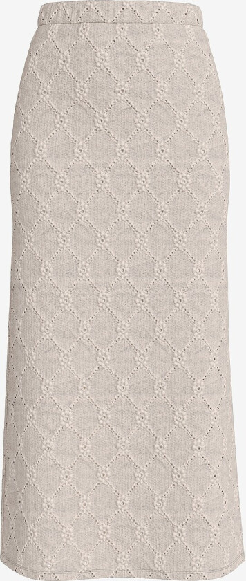 Maxi skjørt viDelea HW Midi Skirt/r/vol/ln - Beige