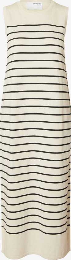 Kjole slfBerga SL Knit Dress - Beige