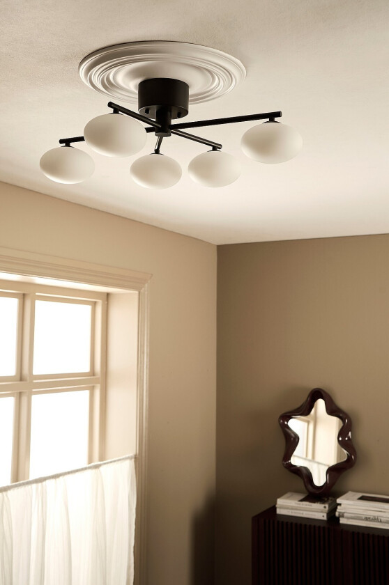 Taklampe Della - Svart