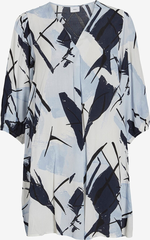 Kjole viDaca Zum 3/4 Short Dress - Blå