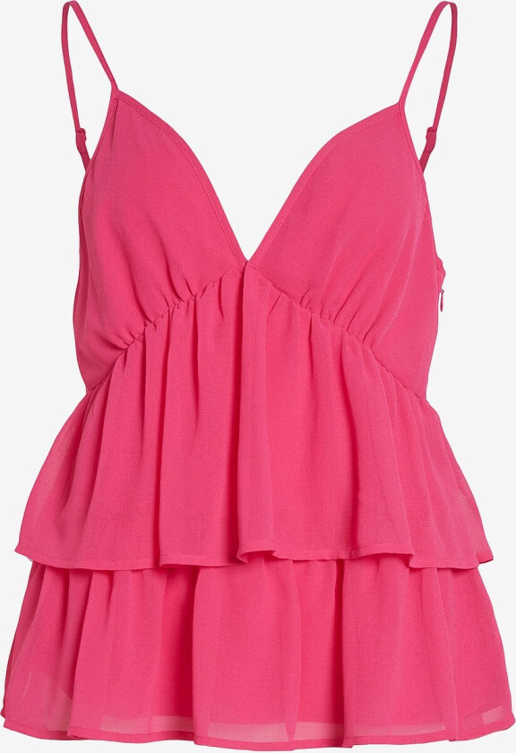 Topp viAsta S/l Flounce Top - Rosa