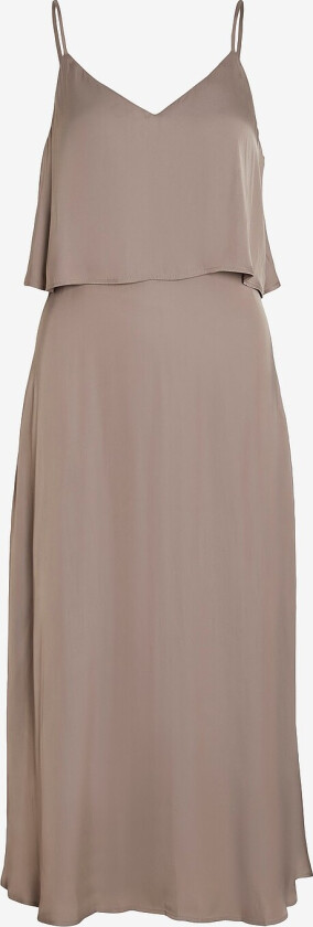 Maxikjole viOlina Strap Flounce Maxi Dress/dc - Grå