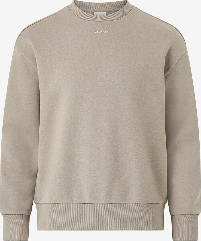 Collegegenser Nano Logo Cotton Modal Crew - Beige