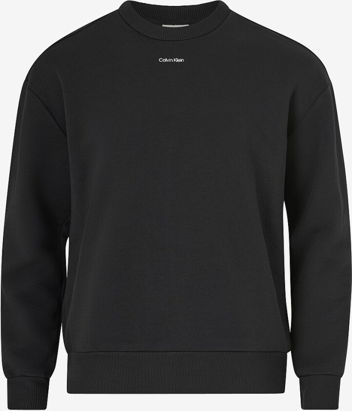 Collegegenser Nano Logo Cotton Modal Crew - Svart