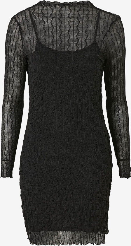 Kjole onlKate L/S Dress Jrs - Svart