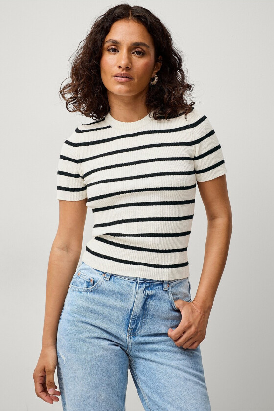 Topp Knitted Top - Svart