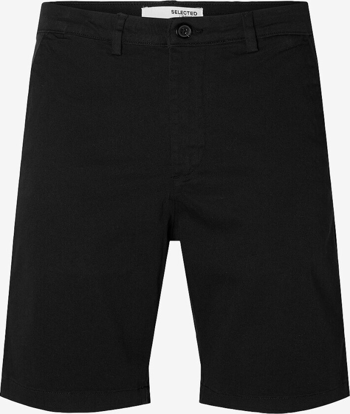 Chinoshorts slhSlim-Miles Flex Shorts - Svart
