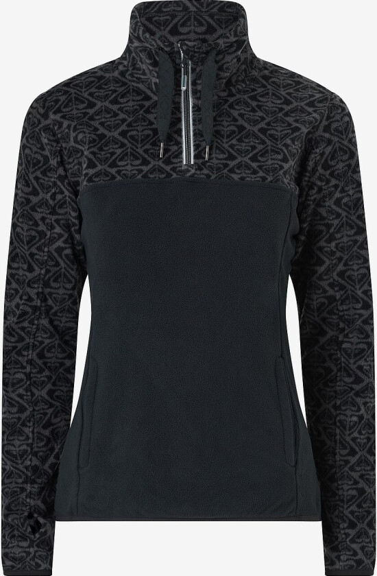 Fleeceskjorte Sayna Half Zip - Svart