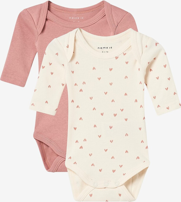 Bodysuit nbfBody LS Hearts - Beige