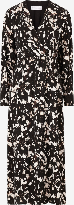 Maxikjole slfJustine LS Ankle Wrap Dress - Brun