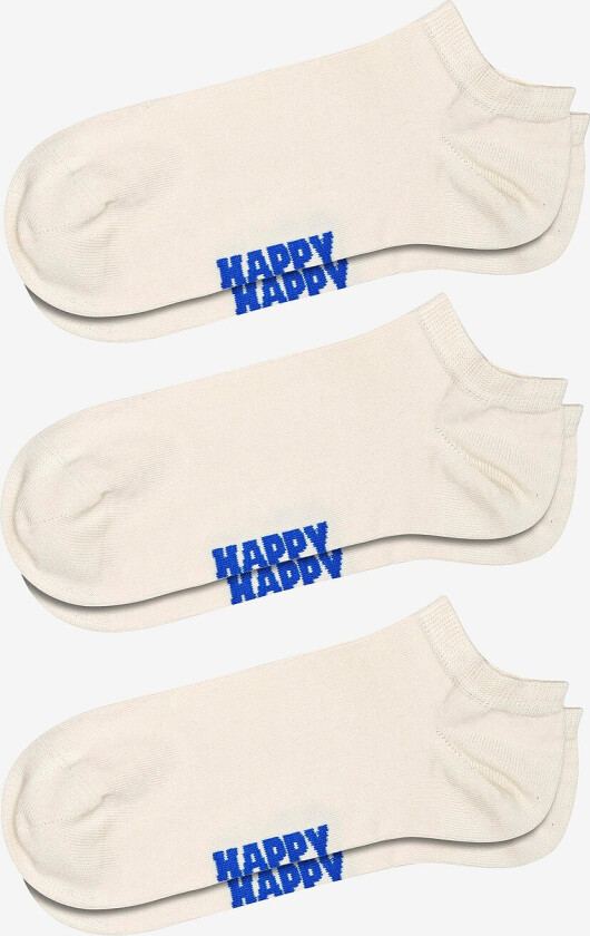 Ankelsokker Solid Low Socks 3-pakning - Hvit