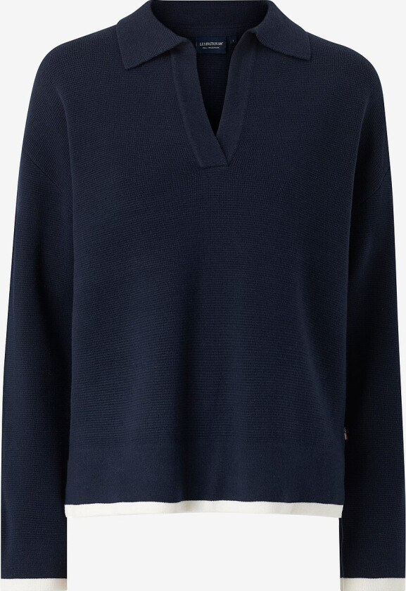 Genser Peyton Full Milano Knitted Sweater - Blå