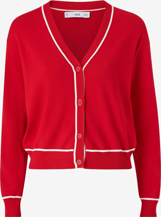 Kardigan Piping - Rød