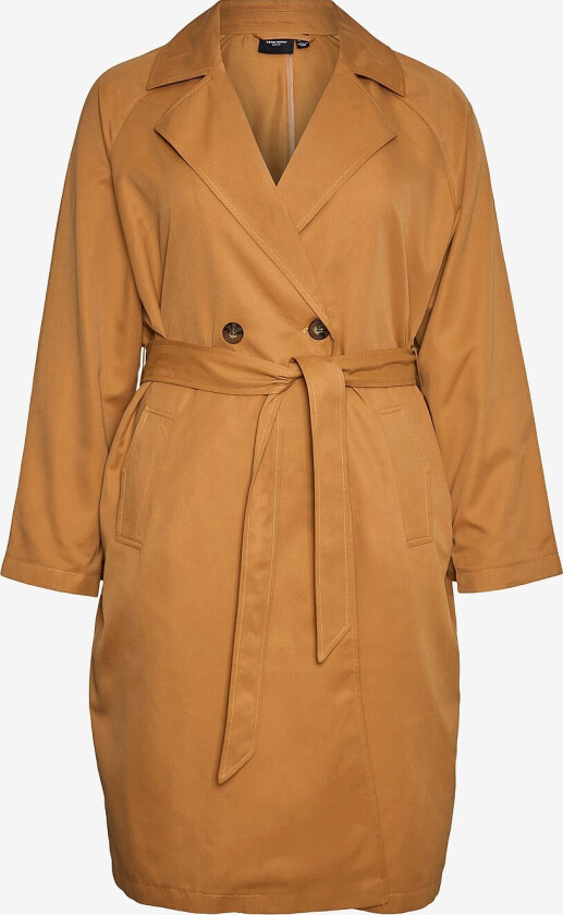 Trenchcoat vmClou Long Trenchcoat Cur - Brun
