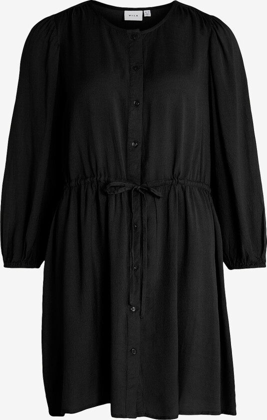 Kjole viPricil O-neck 7/8 Dress - Svart