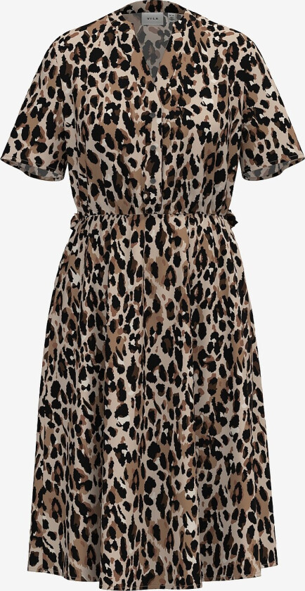 Kjole viMoashly S/S Midi Dress - Svart