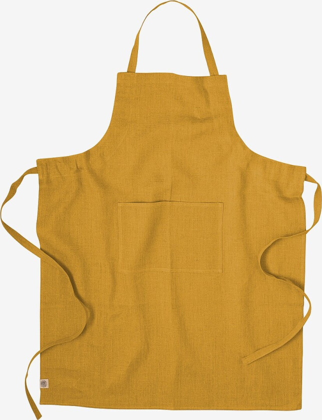 Forkle Classic i manglet lin - Orange