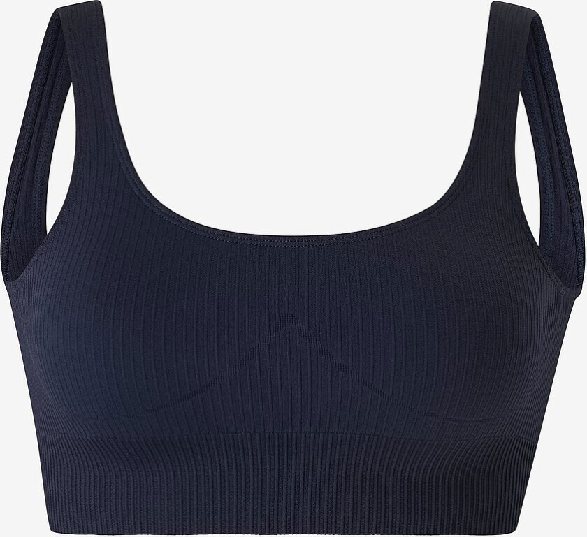 Sports-bh Navy Ribbed Seamless Bra - Blå