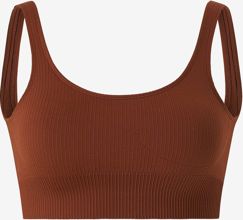 Sports-bh Ribbed Seamless Bra - Brun