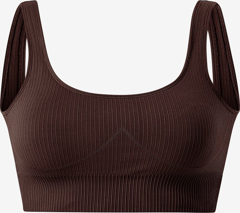 Sports-bh Ribbed Seamless Bra - Brun