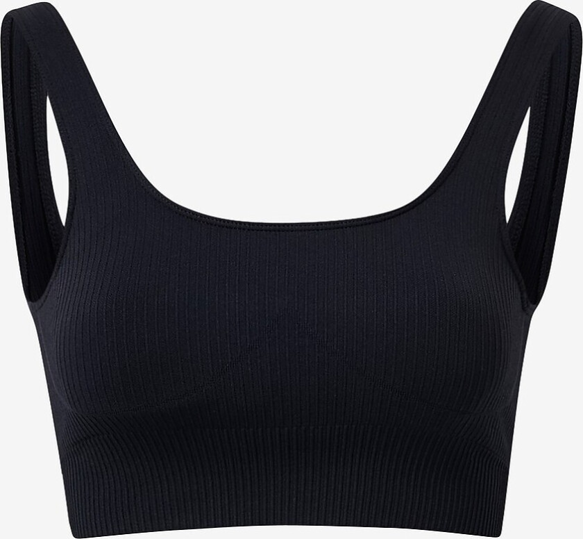 Sports-bh Ribbed Seamless Bra - Svart