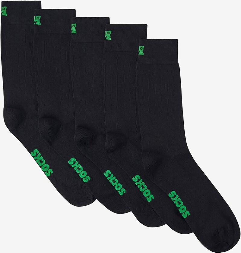 Sokker Solid Socks 5-pakning - Svart