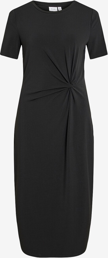 Kjole viPatrika S/S Midi Dress - Svart