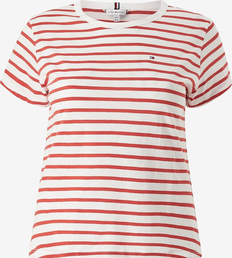 Topp Crv 1985 Slim Slub C-nk SS - Rød
