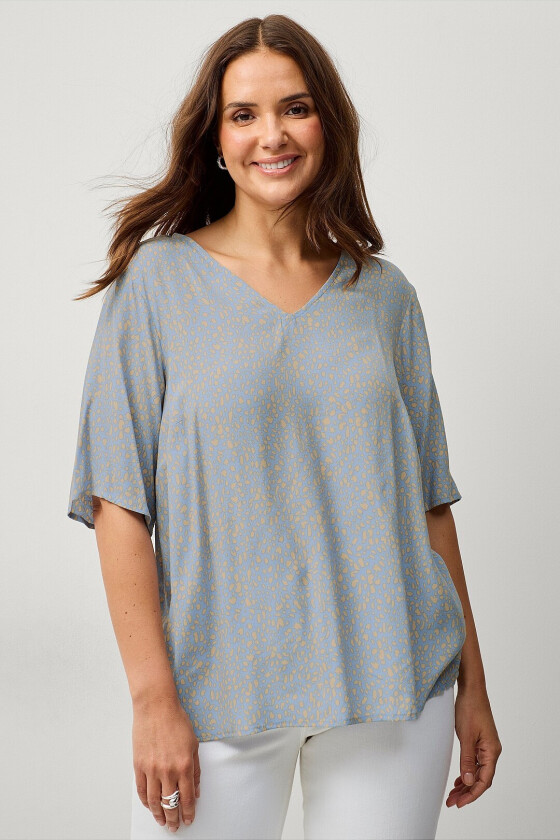Topp vBella S/S Blouse - Grønn