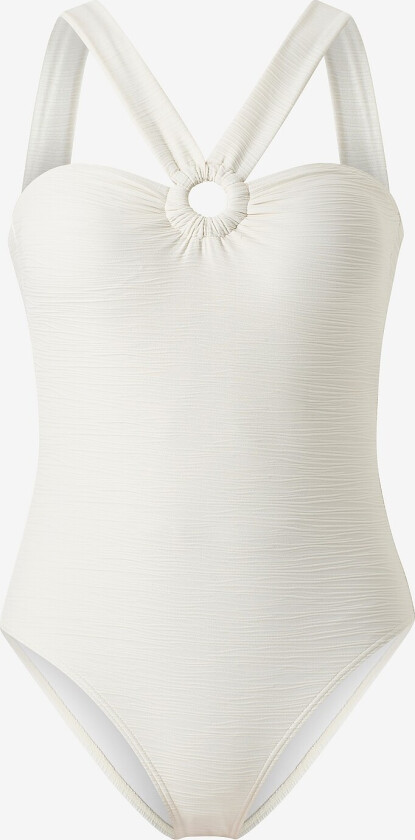Badedrakt Wilma Ring Front Swimsuit - Hvit