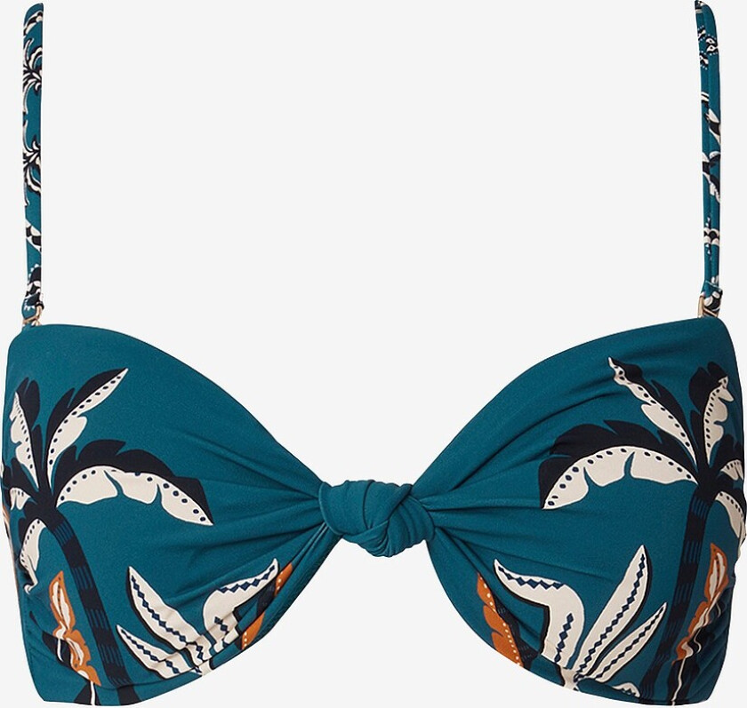 Bikini-BH Lottie Printed Bandeau Bikini Top - Blå