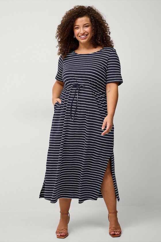 Maxikjole vDorit S/S 7/8 Dress - Blå