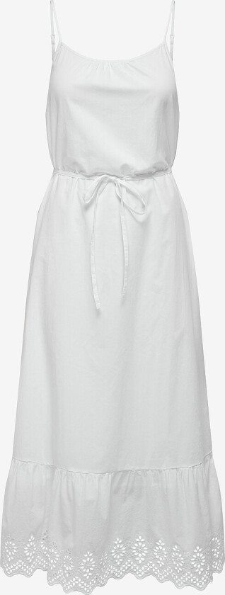 Maxikjole onlLou Life Emb Strap Ankel Dress - Hvit