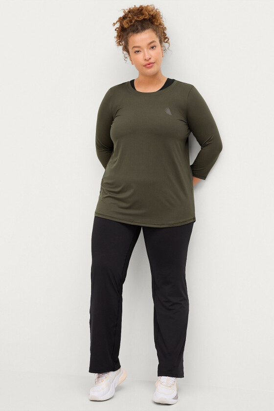 Tracksuit-bukser Flared Workout Bottoms - Svart