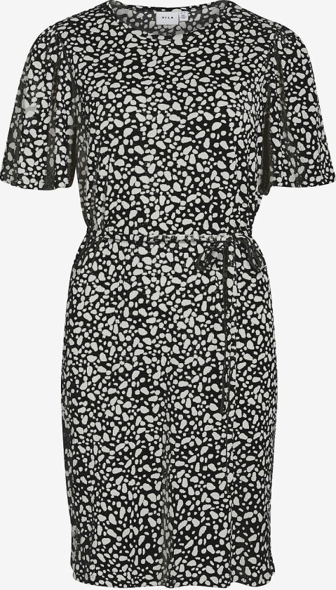 Kjole viAnik Lipo O-neck 2/4 Dress - Svart