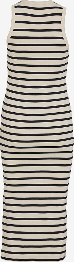 Kjole viLibena S/L Midi Dress - Natur