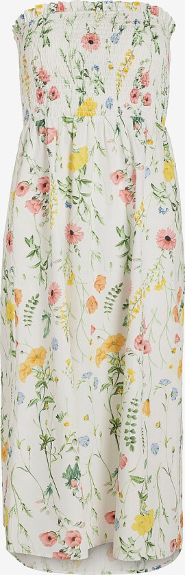 Kjole viCapro S/L Smock Dress - Hvit