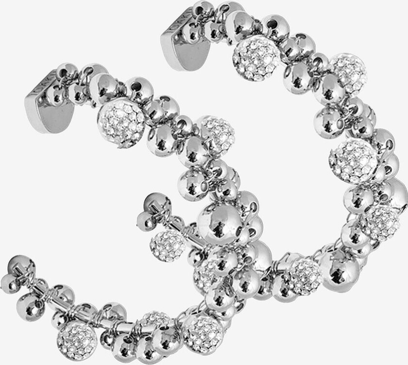 Øreringer Berry Sparkle Mini Loop Earrings - Sølv