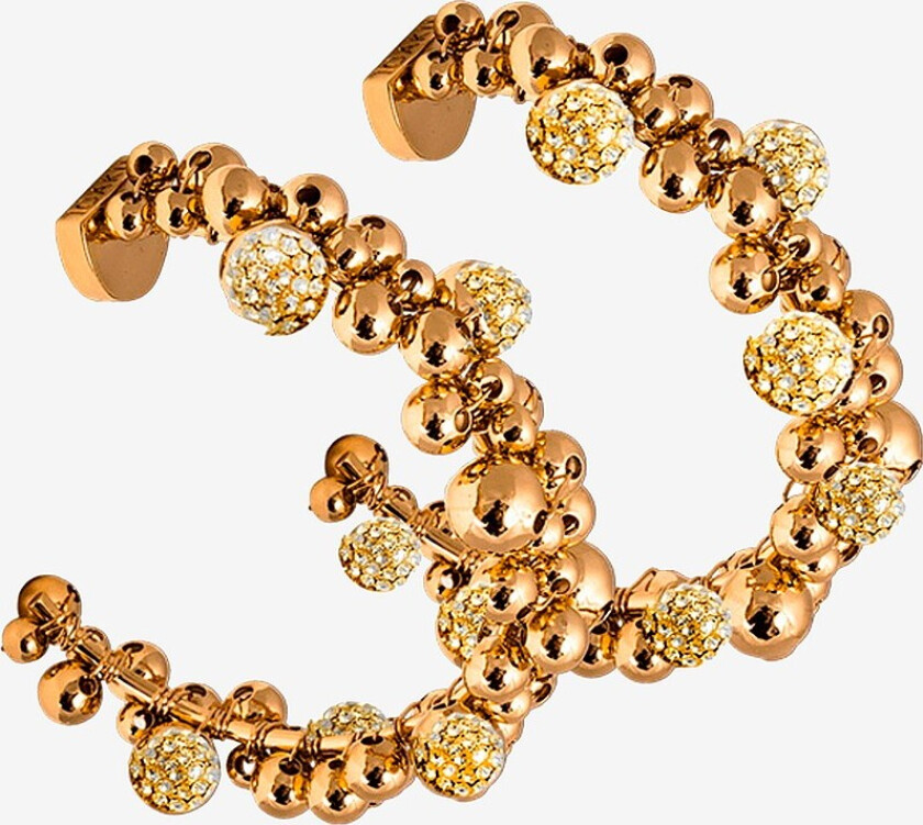 Øreringer Berry Sparkle Mini Loop Earrings - Gull