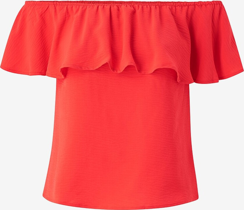 Topp viRasha Off Shoulder Top - Rød
