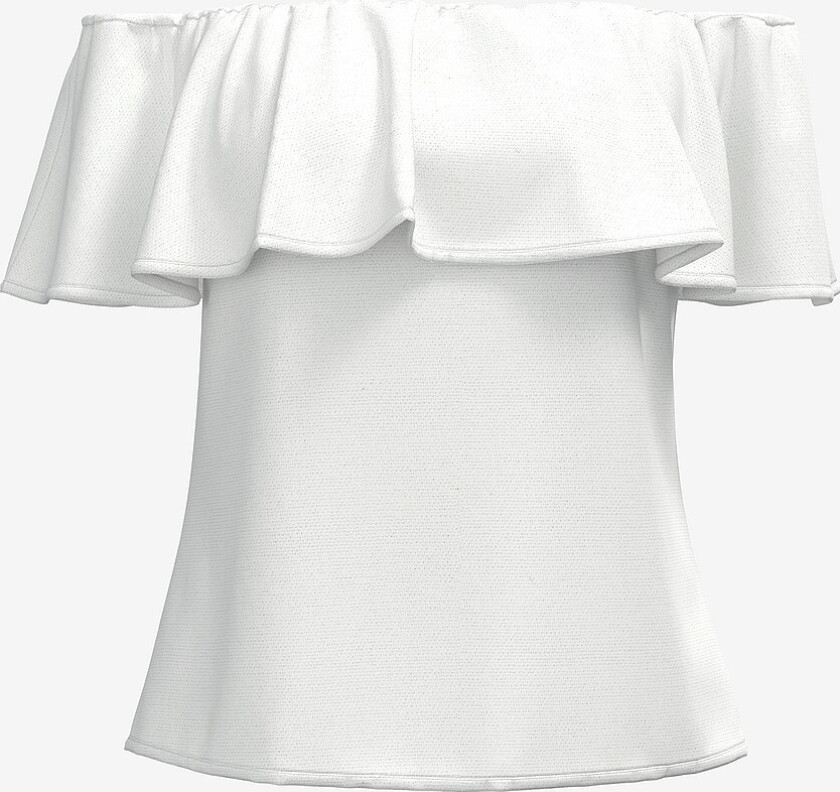 Topp viRasha Off Shoulder Top - Hvit