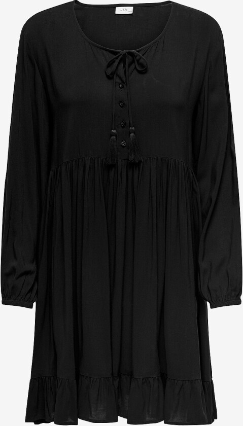 Kjole jdyStarr Life Half Placket Dress - Svart