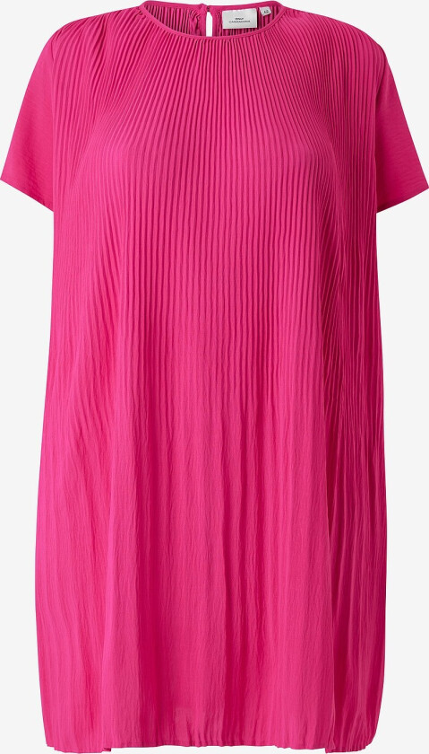 Kjole carBadotte S/S Plisse Dress Wvn - Rosa